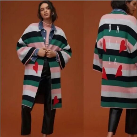 Anthropologie Laetitia rouget ooh La La cardigan one size - Picture 1 of 9